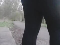 The best public anal with big fat dildo and a juich fat ass in park