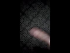 guy masturbates and self-penetrates his anus with his fingers in the shower