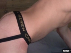 Brunette with dark hair slaps and takes a hot load on her face