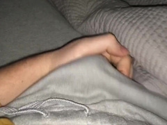 Jizz Soddens Thru My Grey Sweatpants! Slow Movability at End