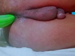 Cucumber tore my ass hole