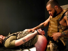 Brutal anal makes male slave lose his mind and fall exhausted