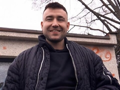 Denny and Slavo: quickie in a car, very gay POV fuck