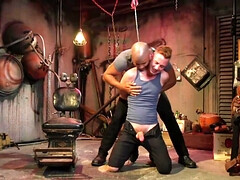 Bald black dude ass pounds male slave in ruthless kinks