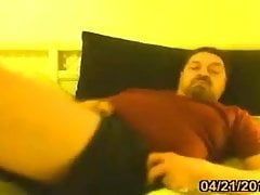 old video of daddy bear playing on cam