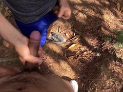 nosey heterosexual dude witnessed me jacking in the thicket and completed up plumbing us