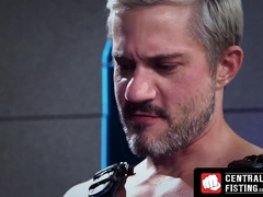 CentralFisting.com - Blond homo spanks and anal fucks a willing gay with glasses