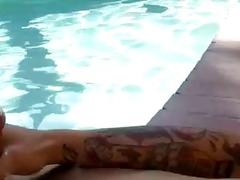 quality gay porn Chris  Ryan Pool Piss and Fuck