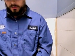 Phat jizz flow in the shower at work