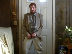 Ginormous-Trouser snake Israeli Father Jerks in Suit
