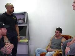 Suspects fucking a sweet big black cock bareback to avoid jail