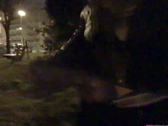 I think that man on the bike witnessed me milking in public