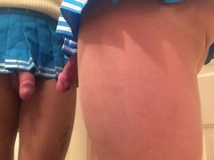 Japanese schoolgirl in the mirror . 9