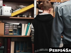 Skinny rebellious twink enjoys sucking a horny cop