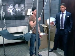 HOT Arab Fucks Delivery guy in sling