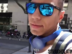 Pretty young Latino being barebacked and fed with cum in POV