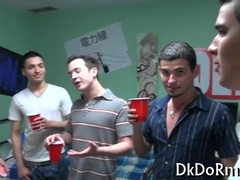 Nasty gay invite pals to a wild soiree party