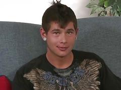 A little masturbation turns into anal sex for these two friends