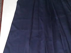 Jizz on Kyudo Hakama Skirt  from Japanese girl