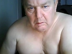 Grandpa stroking cam