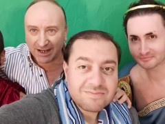 European stud Matteo Linux gets pumped and masturbates