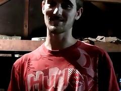 Attractive stud shows his slim body and jerks off solo