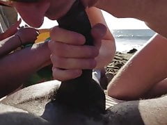 An old video.. fucked on the beach after Folsom