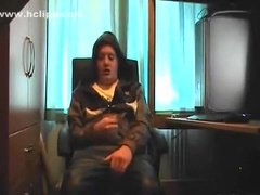 Stroking In My Shiny Nylon Hooded Adidas Tracksuit