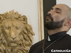 Bastian Karim gets his hole blessed hard by Father Gianni Gio thrusts