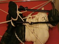 Strait restrained strait hogtied and straitjacket