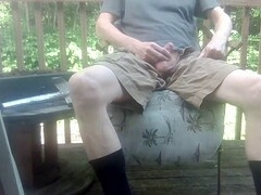 Average body, outdoor, average cock