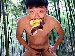 boy cum chinese Masturbating eat fine Shèjīng Ejaculation field, open land USA japan gay china bamboo woods university student