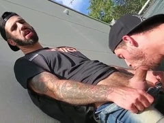 Amateur outdoors, big cock bareback, gay movie