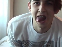 Twink Latino Merli Stroking His Cock