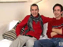 Mind-deep-throating blowage with gay dudes