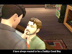 Sims 4, kitchen sex, big cock