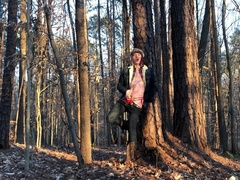 nineteen yr elder Jesse Gold masturbates off in the forest in cowboy shoes, jeans, and flannel
