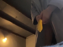 Super Hot Russian fellow fapping off at home