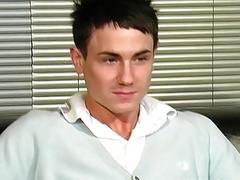 British twink jerks and cums solo on cam