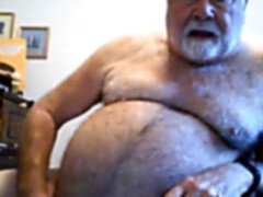 dad shoots a load on web cam