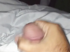 Quick stroke and close up of hard cock