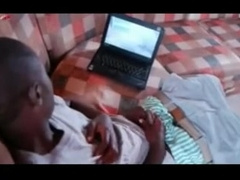 Dark-Hued Twunk Inhales Hard-On