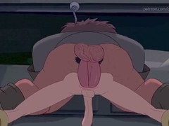 Rectal, internal cumshot, disney gay