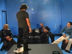 Four Gorgeous Gay Guys in Group Sex