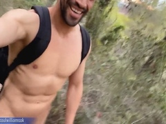 Sensual sunset hike with a risky twist! Close call with a flawless booty guy.