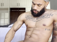 Tattoed muscle latin Andy Rodrigues cuming