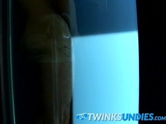 Undies lover Bryce Corbin solo strokes dick before cuming