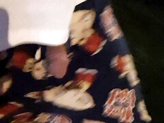 Letting my cock hang out walking downtown