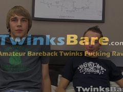 First time on camera Patrick Kennedy and Riley Johnson breed hard