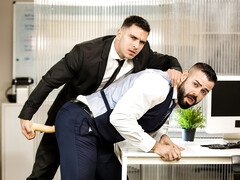 Defiant drilling for a real hot ass at work